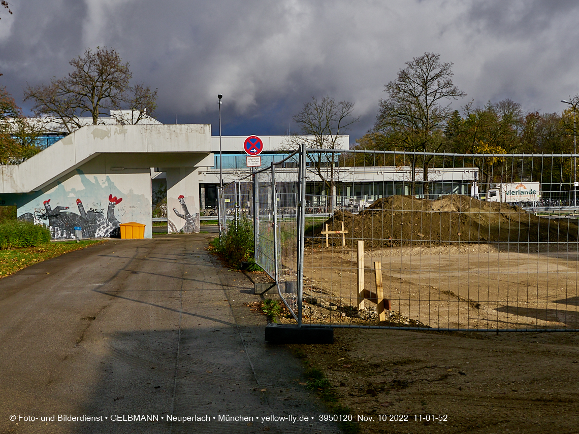 10.11.2022 - Baustelle an der Quiddestraße Haus für Kinder in Neuperlach